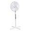 White 16" 40W Pedestal fan