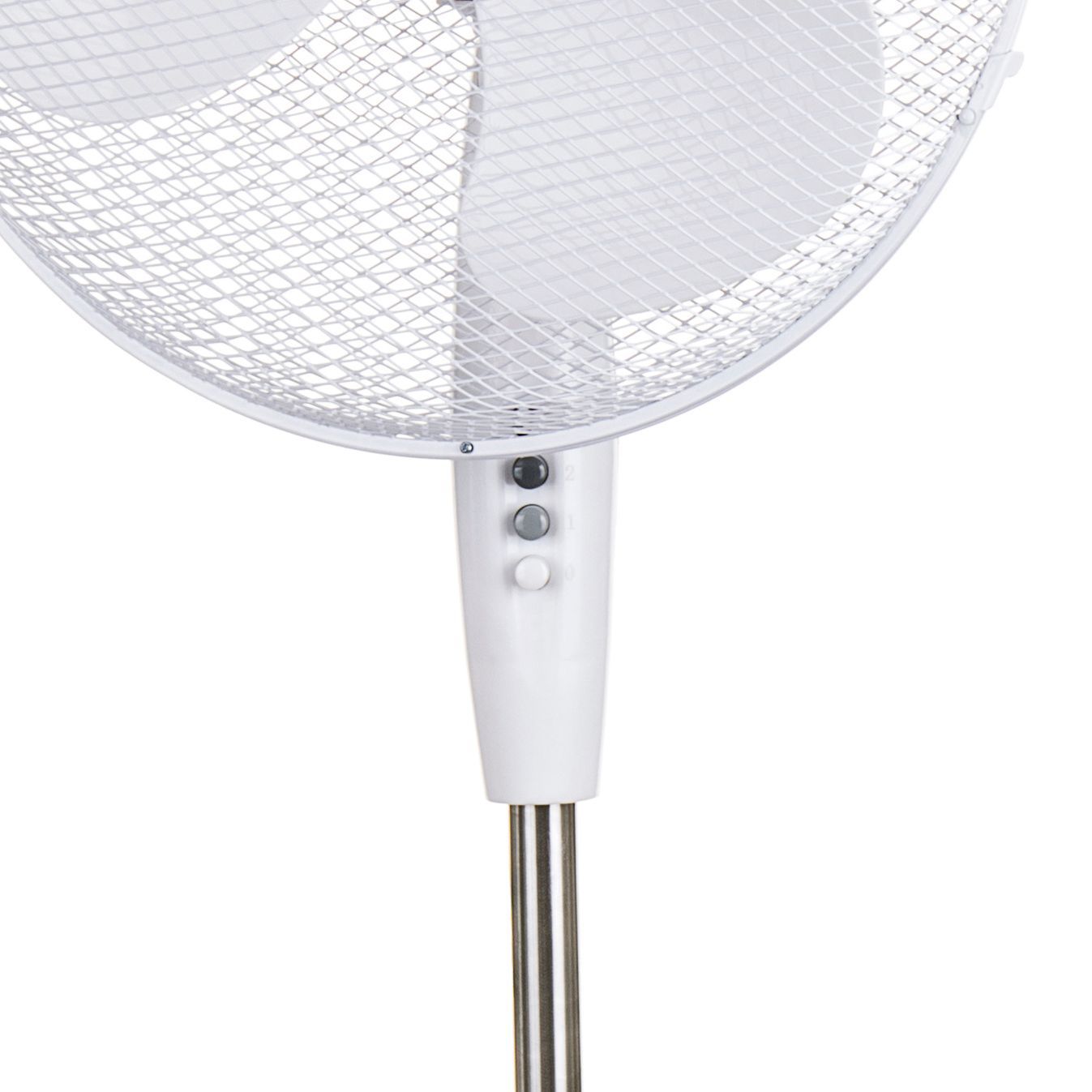 White 16" 40W Pedestal fan