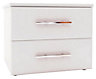 White 2 Drawer Chest of drawers (H)495mm (W)600mm (D)500mm