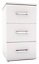 White 3 Drawer Chest of drawers (H)705mm (W)400mm (D)500mm