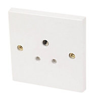 White 5A Switched Socket