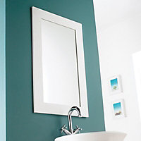 White Bathroom Mirror (H)80cm (W)50cm
