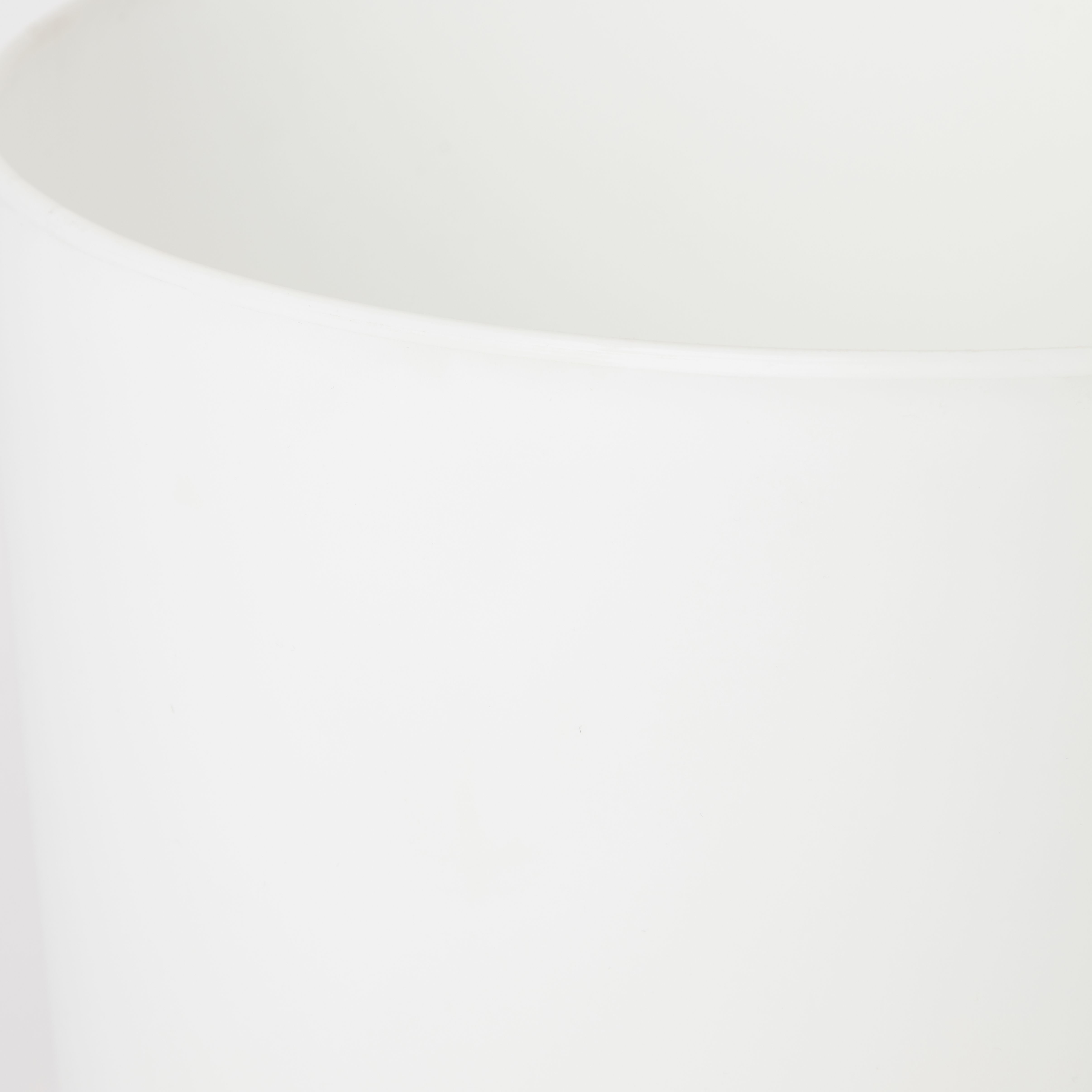 White Ceramic Round Plant pot (Dia)21.5cm