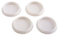 White Cover cap (Dia)35mm, Pack of 4