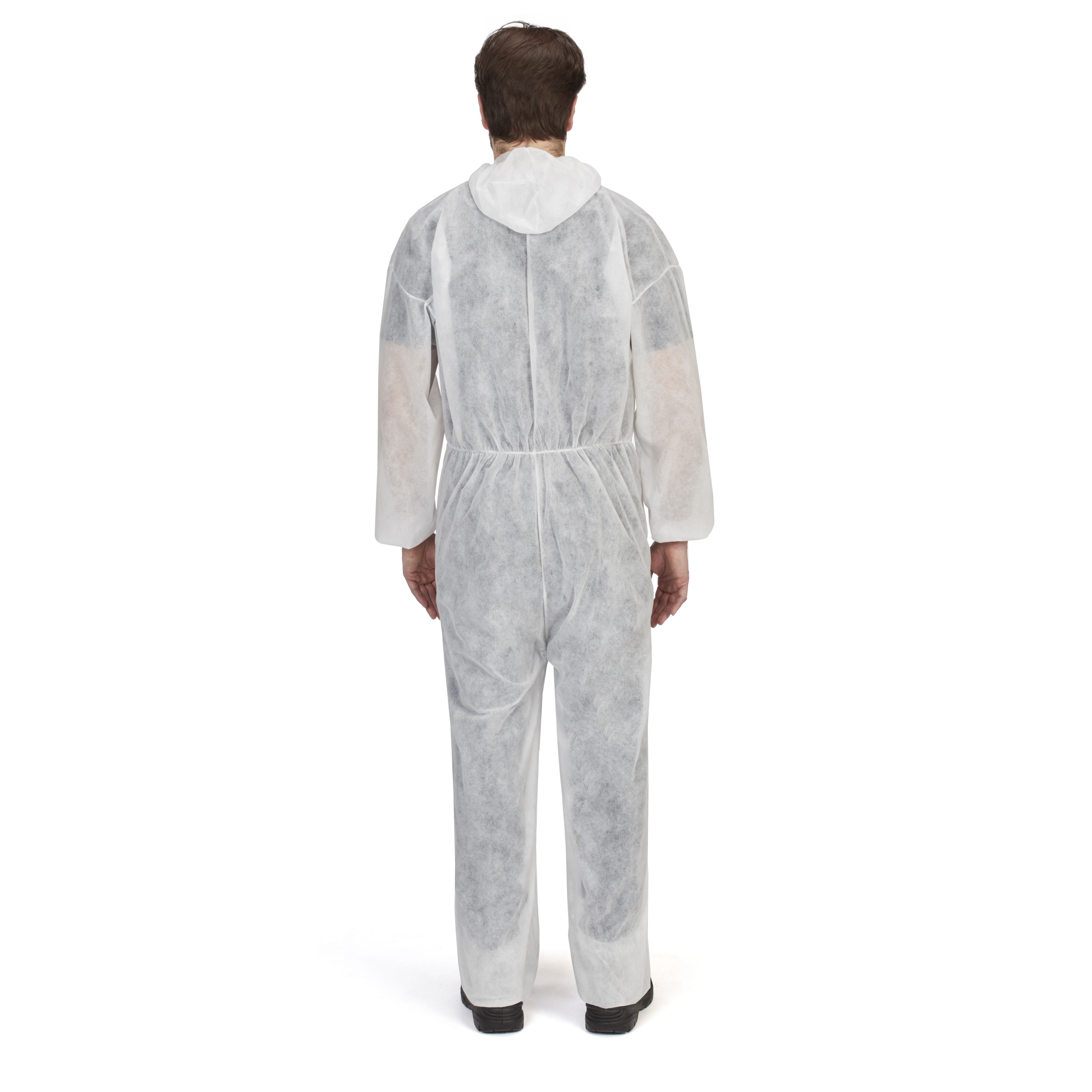 White Disposable coverall Large