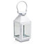 White Glass & metal Lantern