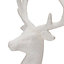 White Glitter effect Plastic Indoor Reindeer Decoration