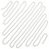 White Gloss Metallic effect Bead chain 5m