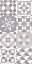 White & grey Gloss Patterned Marble effect Ceramic Wall Tile, Pack of 5, (L)600mm (W)300mm