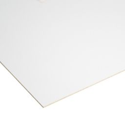 White Hardboard (L)2.44m (W)1.22m (T)3mm