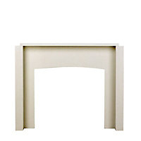 White Marble Back panel (H)905mm (W)1220mm