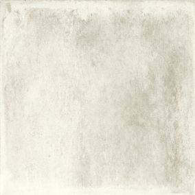 White Matt Stone effect Ceramic Wall Tile, Pack of 17, (L)400mm (W)150mm