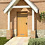 White oak veneer External Front door & frame, (H)2074mm (W)932mm