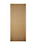 White oak veneer External Front door & frame with letter plate, (H)2074mm (W)856mm