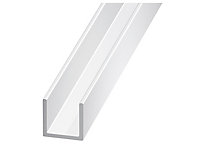 White Painted Aluminium Equal U-shaped Channel, (L)2m (W)11.5mm