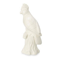 White Parrot Ceramic Ornament