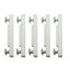 White Plastic Curtain track joining piece (L)49mm, Pack of 5