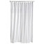 White Pleat Shower curtain (L)2000mm
