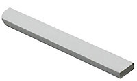 White Polyvinyl chloride (PVC) Flat Bar, (L)1000mm (W)19mm