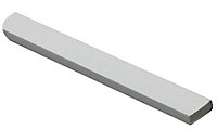 White Polyvinyl chloride (PVC) Flat Bar, (L)1000mm (W)20mm