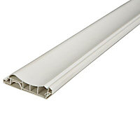 White PVC Dado rail (L)2.4m (W)70mm (T)20mm