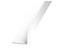 White PVC Equal L-shaped Angle profile, (L)2.5m (W)30mm