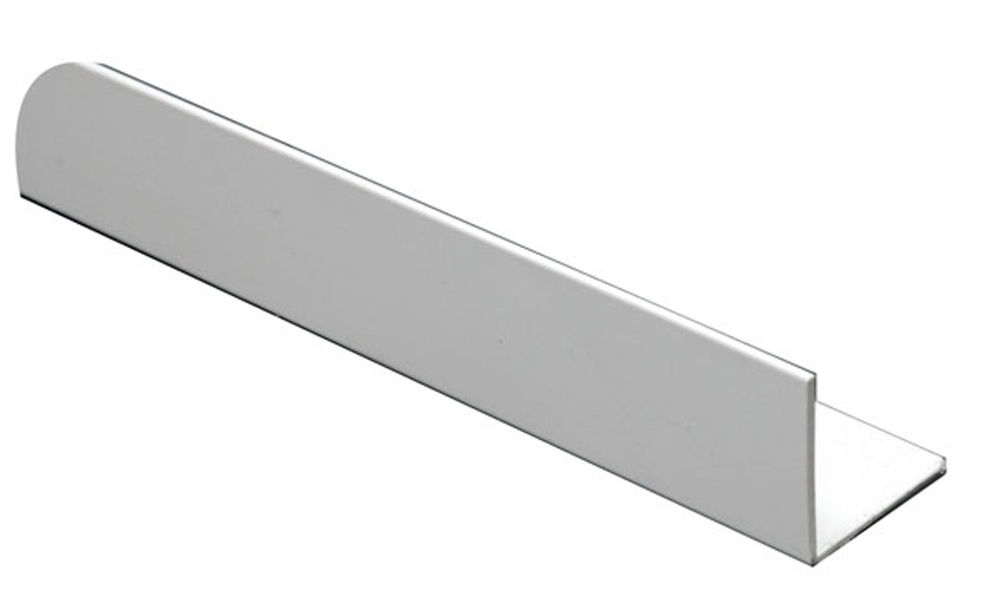 White PVC Equal L-shaped Angle Profile, (L)2m (W)20mm | Tradepoint