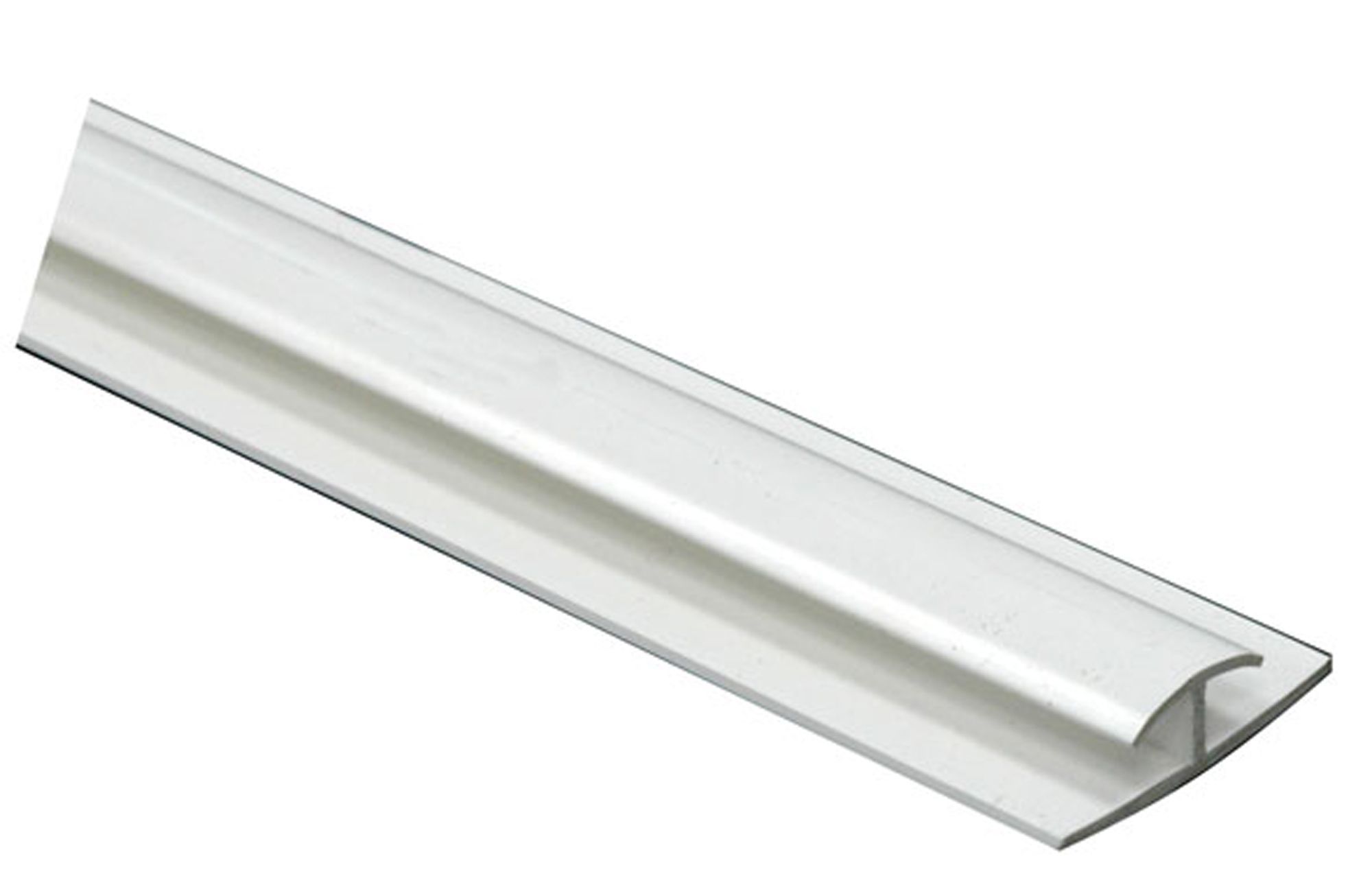 White PVC Finishing profile, (L)1m (W)20mm