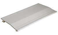 White PVC Shiplap Cladding (L)4m (W)175mm (T)19mm