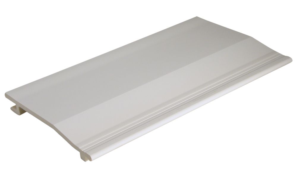 White PVC Shiplap Cladding (L)4m (W)175mm (T)19mm