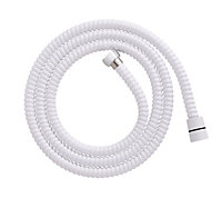White PVC Shower hose, (L)1.75m