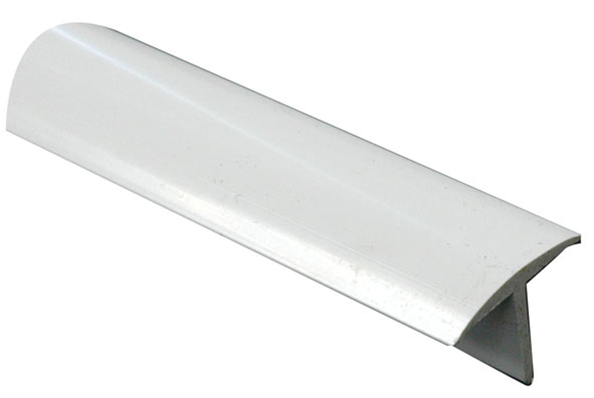 White PVC Unequal T-shaped Angle profile, (L)2m (W)25mm