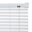 White PVC Venetian Blind (W)120cm (L)180cm
