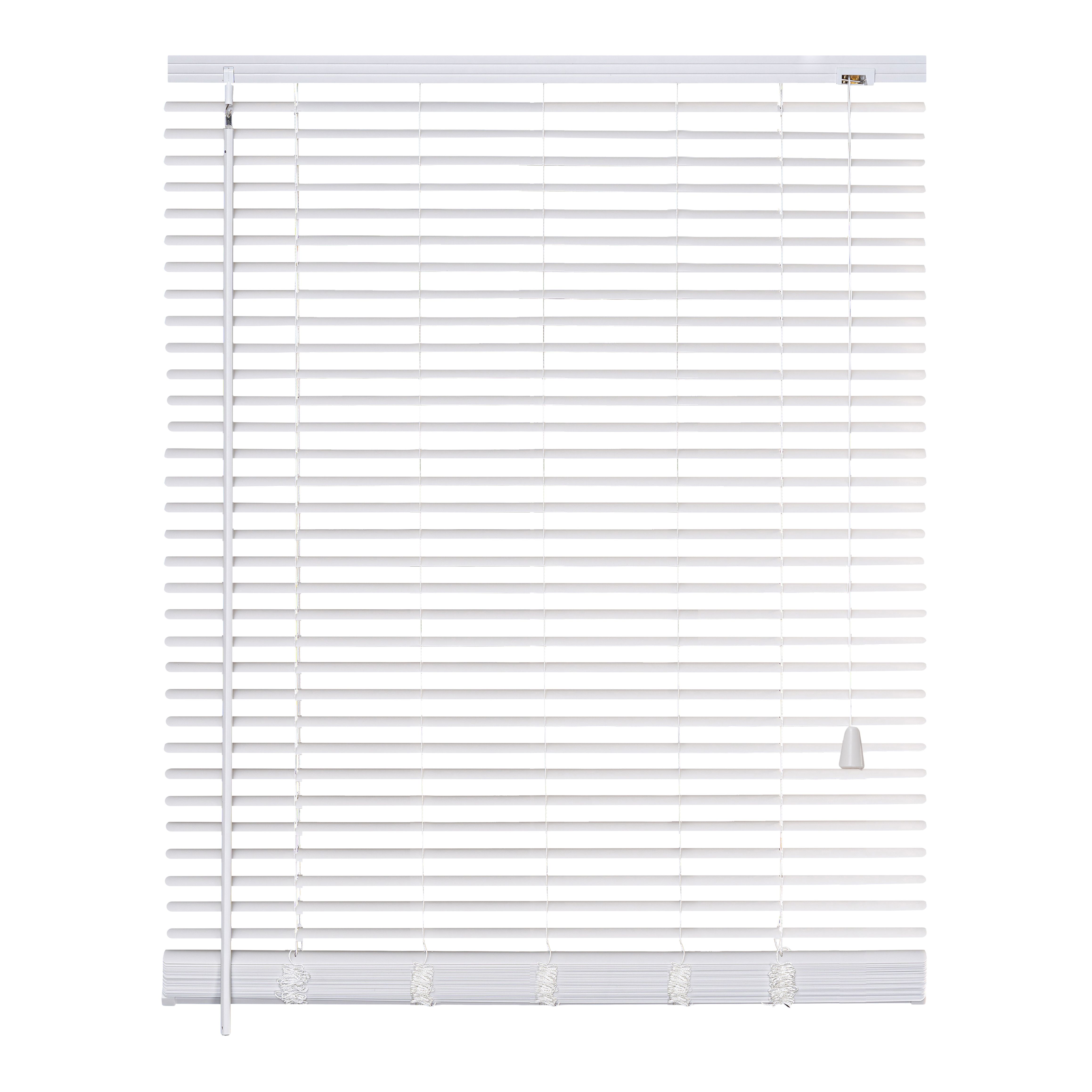 White PVC Venetian Blind (W)120cm (L)180cm