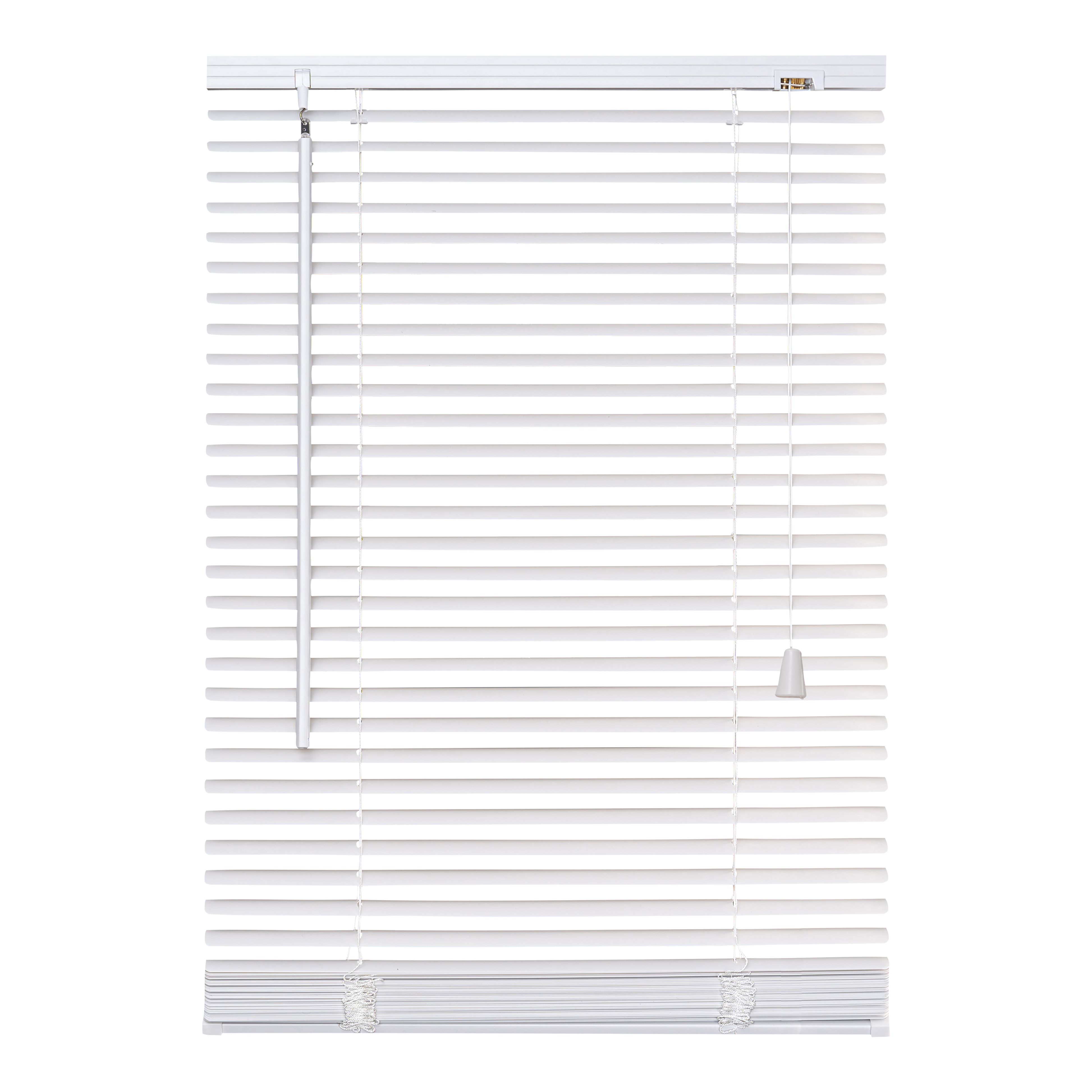 White PVC Venetian Blind (W)60cm (L)180cm