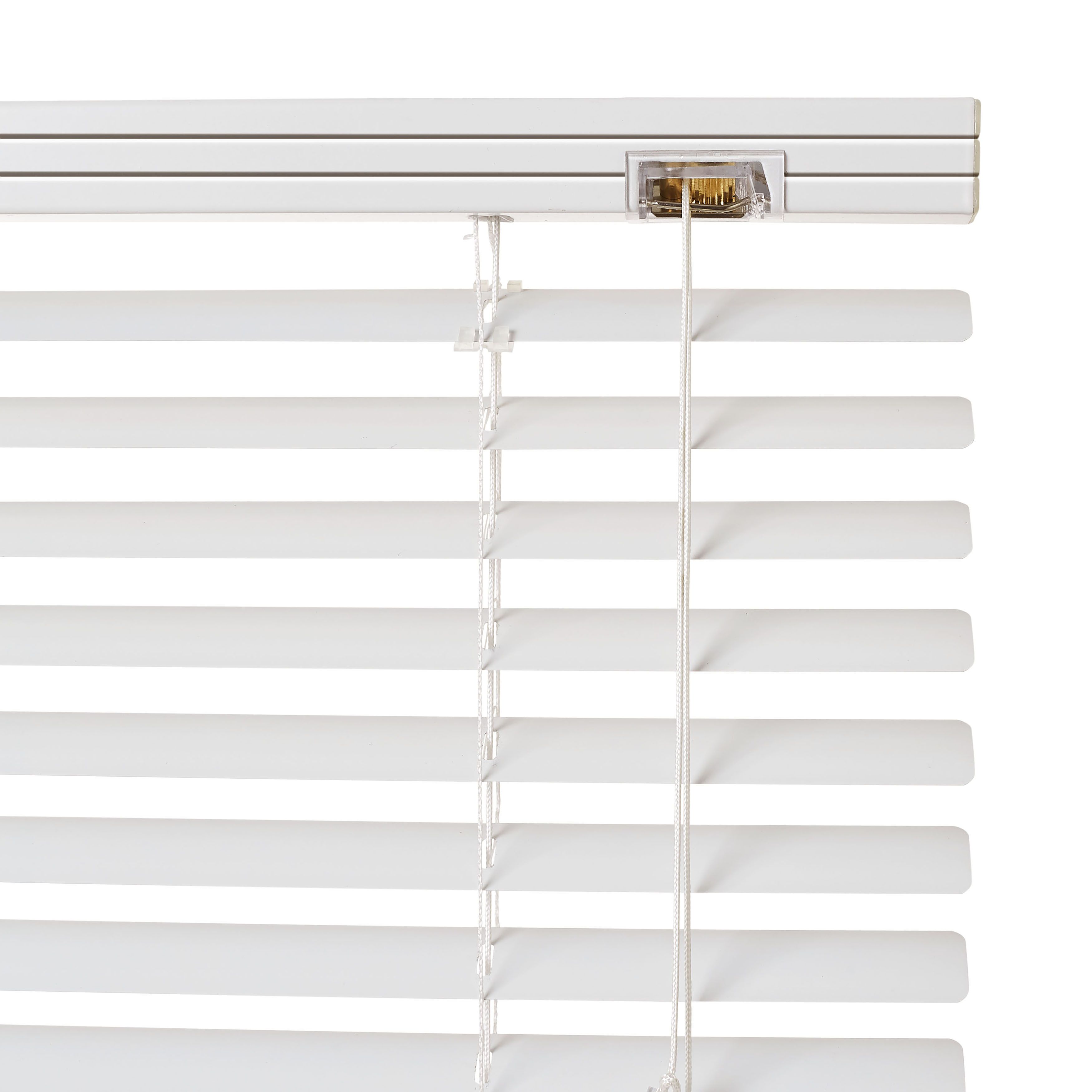White PVC Venetian Blind (W)60cm (L)180cm