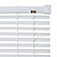 White PVC Venetian Blind (W)90cm (L)180cm