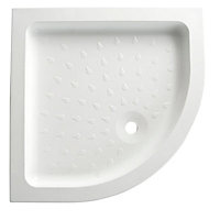 White Quadrant Shower tray (L)80cm (W)80cm (H)9.5cm