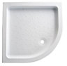 White Quadrant Shower tray (L)90cm (W)90cm (H)9.5cm