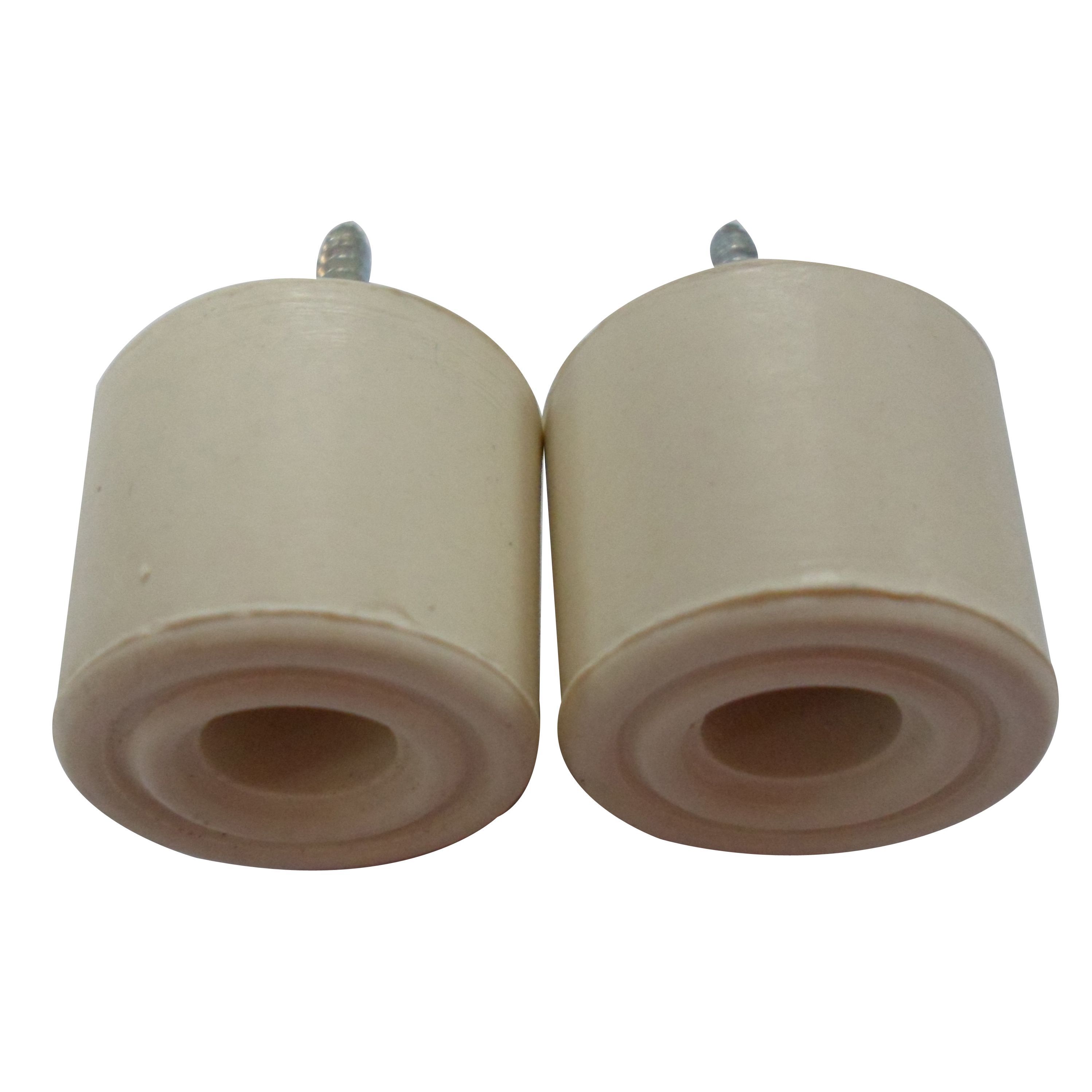 White Rubber Door stop, Pack of 2