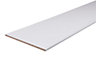 White Semi edged Chipboard Furniture board, (L)2.5m (W)300mm (T)18mm