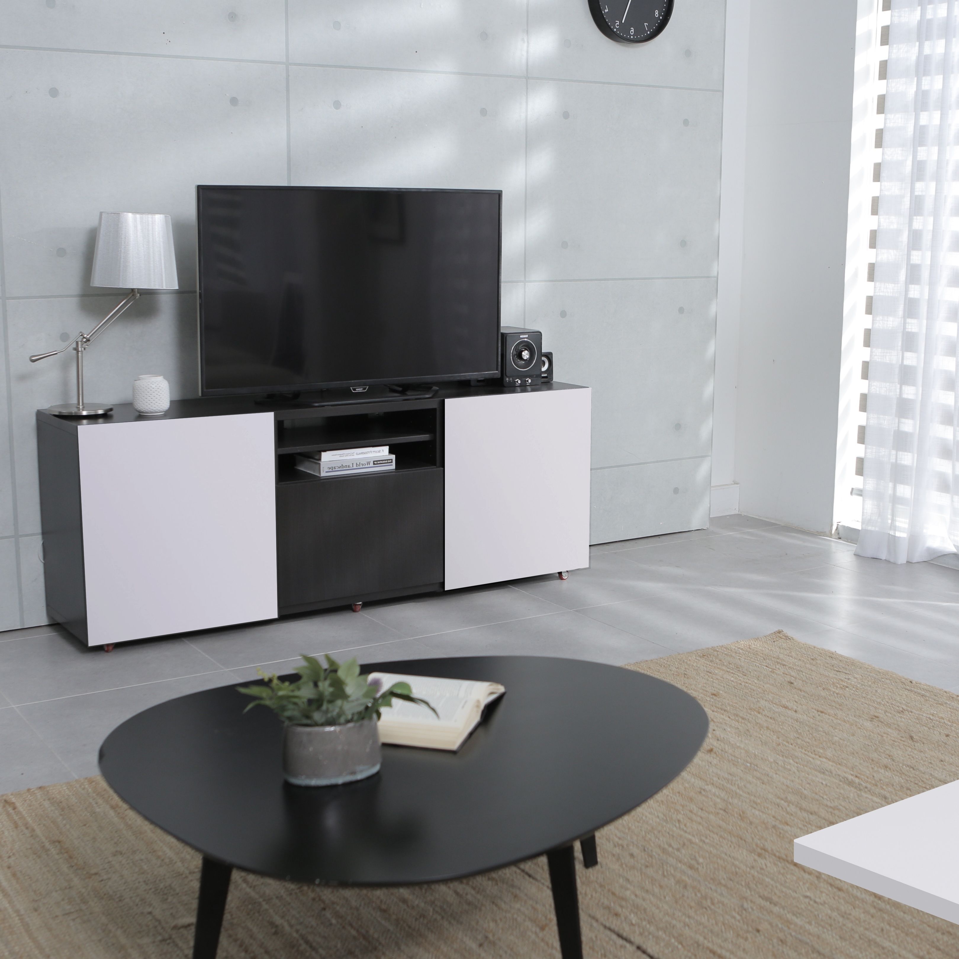 White Semi edged Melamine-faced chipboard (MFC) Furniture board, (L)2m (W)500mm (T)16mm