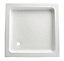 White Square Shower tray (L)80cm (W)80cm (H)9.5cm
