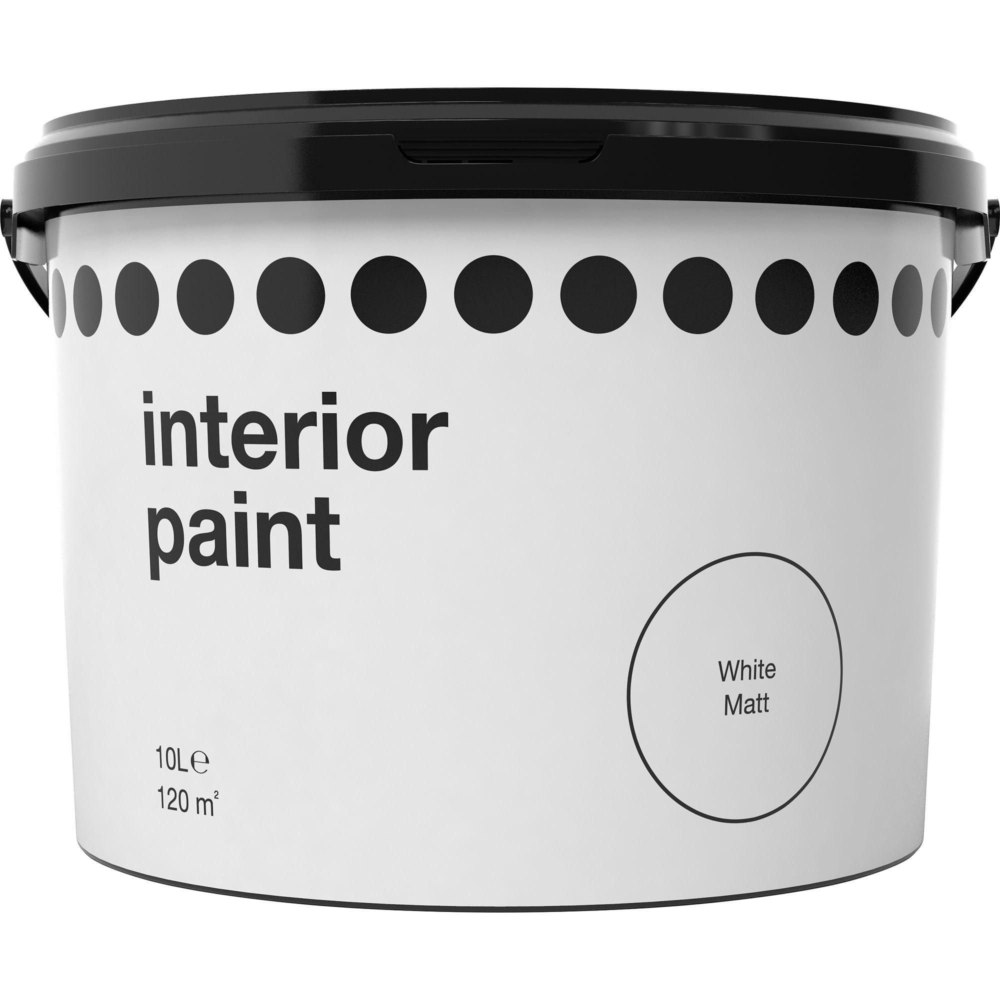 White Vinyl matt Emulsion paint, 10L Tradepoint