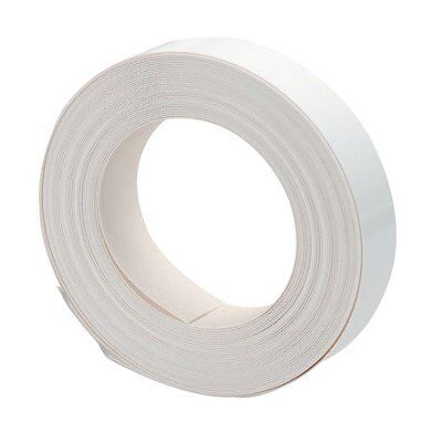 White Worktop edging tape, (L)10m (W)21mm