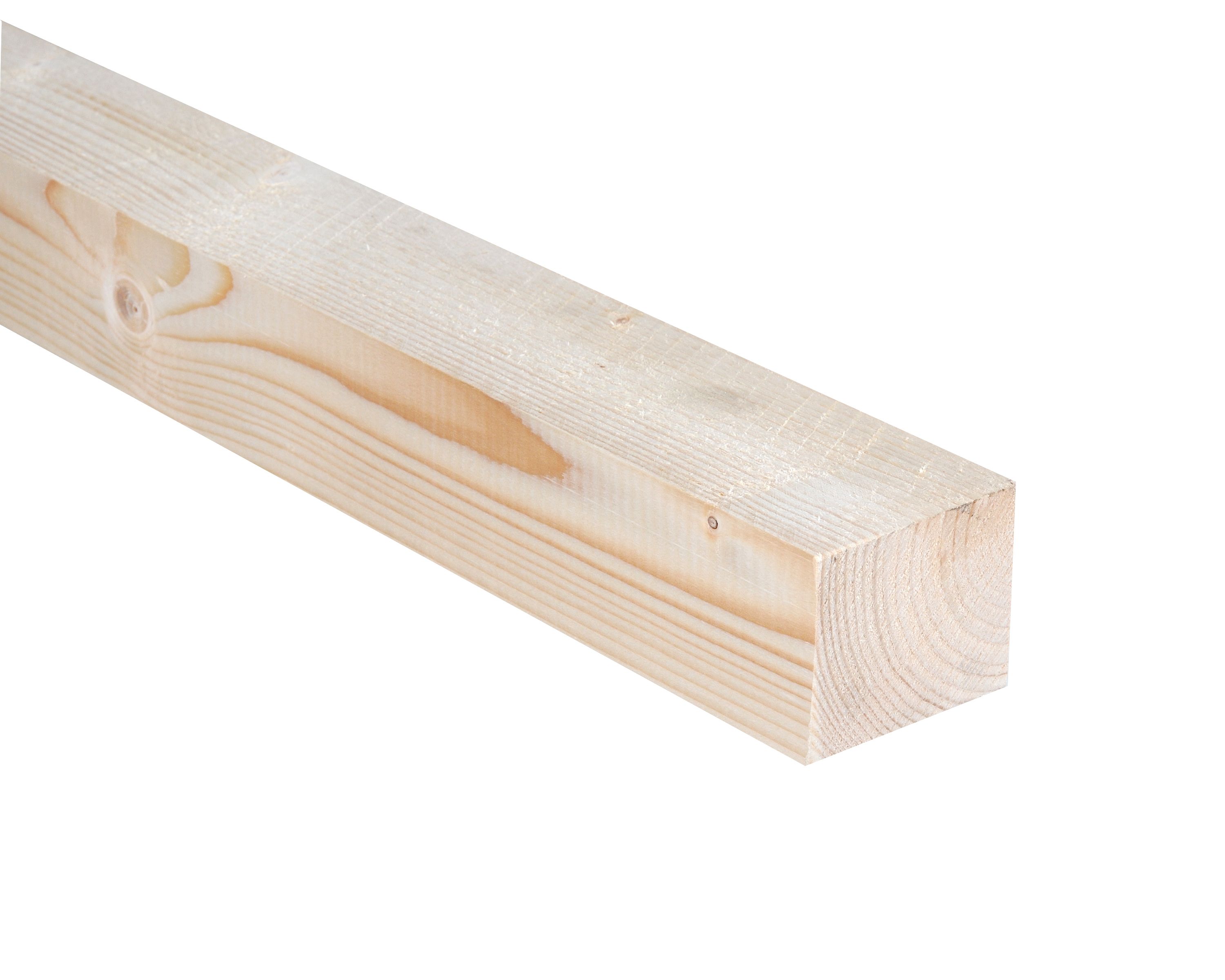 Whitewood spruce Timber (L)2.4m (W)50mm (T)47mm, Pack of 8