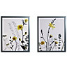 Wildflower Multicolour Framed print (H)400mm (W)400mm