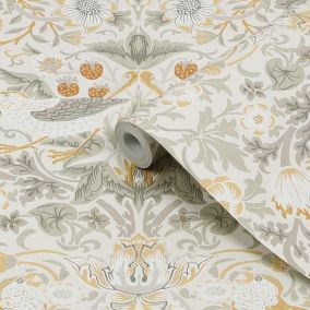 William Morris at Home AW RC B&Q 2024 Powdered Natural Smooth Wallpaper