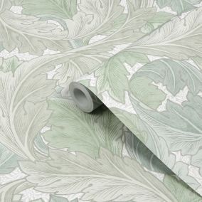 William Morris at Home AW RC B&Q 2024 Sage Smooth Wallpaper