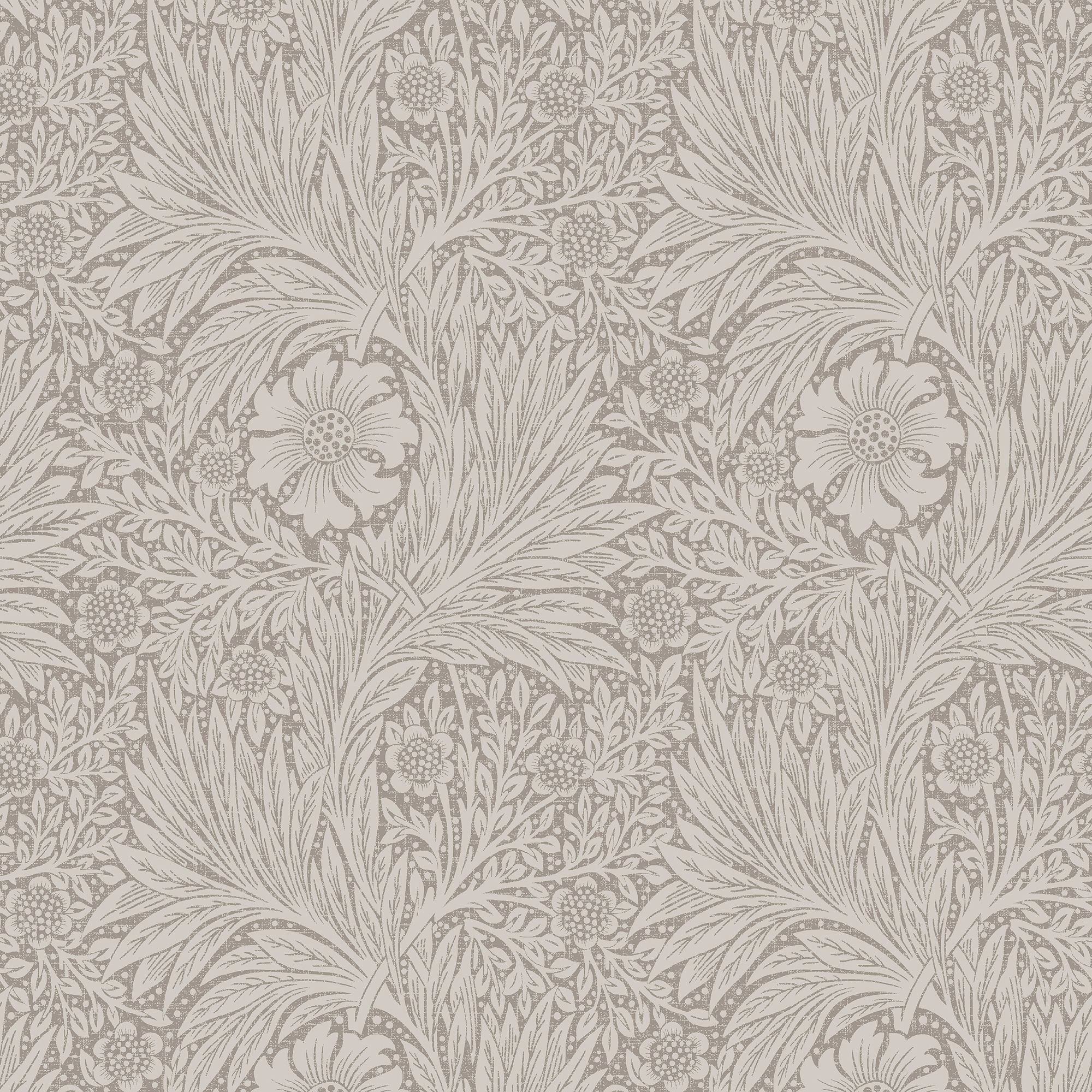William Morris Champagne Marigold Metallic effect Smooth Wallpaper